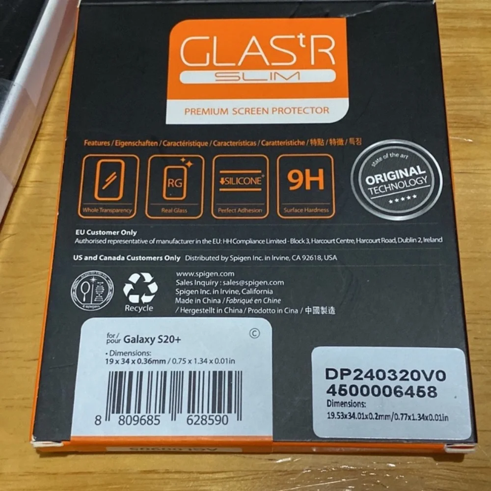 Samsung & Speck presidio Black cell Phone Case w/ camera Screen Protector S20+